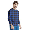 Blue Plaid Men's Sweatshirt-grizzshop