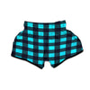 Blue Plaid Muay Thai Boxing Shorts-grizzshop