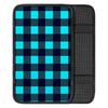 Blue Plaid Print Car Console Cover-grizzshop