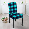 Blue Plaid Print Chair Cover-grizzshop