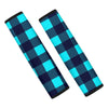 Blue Plaid Print Seat Belt Cover-grizzshop