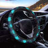 Blue Plaid Print Steering Wheel Cover-grizzshop