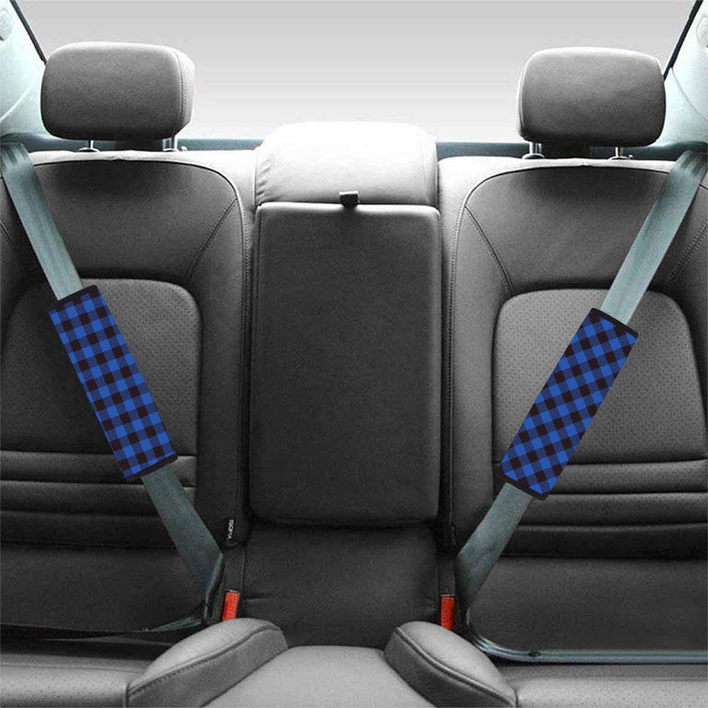 Blue Plaid Seat Belt Cover-grizzshop