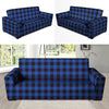 Blue Plaid Sofa Cover-grizzshop