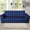 Blue Plaid Sofa Cover-grizzshop