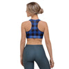 Blue Plaid Sports Bra-grizzshop