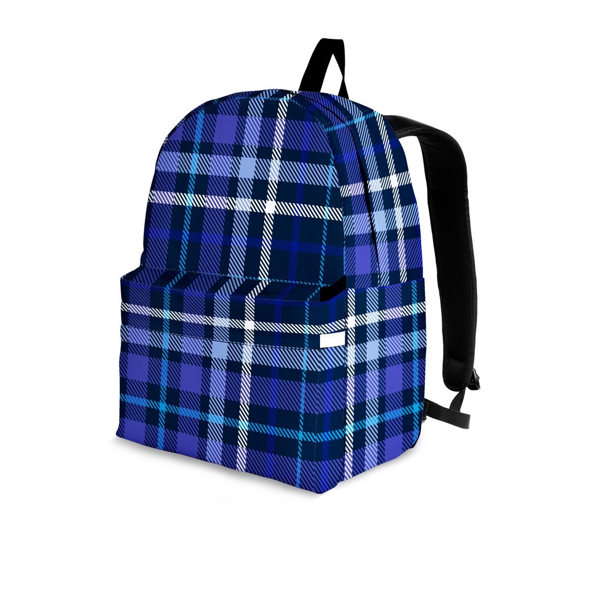 Blue Plaid Tartan Backpack-grizzshop