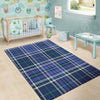 Blue Plaid Tartan Floor Mat-grizzshop