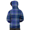 Blue Plaid Tartan Men's Hoodie-grizzshop