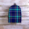 Blue Plaid Tartan Print Backpack-grizzshop