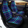 Blue Plaid Tartan Print Car Seat Covers-grizzshop