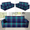 Blue Plaid Tartan Print Sofa Cover-grizzshop