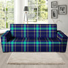 Blue Plaid Tartan Print Sofa Cover-grizzshop