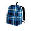 Blue Plaid Tartan Scottish Backpack-grizzshop