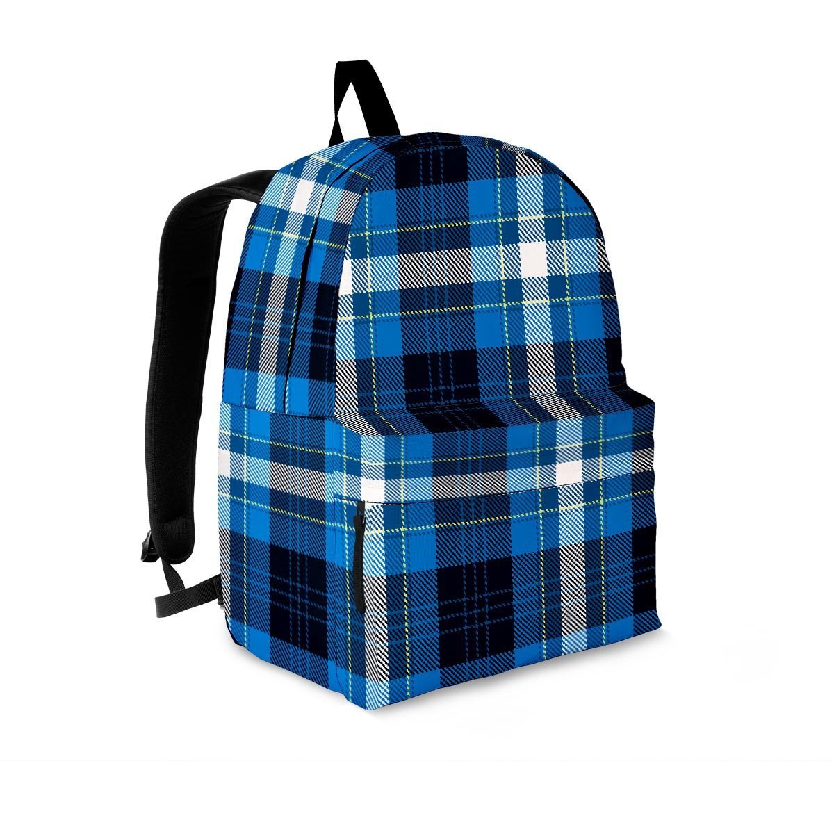 Blue Plaid Tartan Scottish Backpack-grizzshop