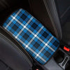 Blue Plaid Tartan Scottish Car Console Cover-grizzshop