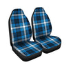 Blue Plaid Tartan Scottish Car Seat Covers-grizzshop