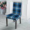 Blue Plaid Tartan Scottish Chair Cover-grizzshop