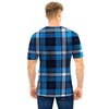 Blue Plaid Tartan Scottish Men T Shirt-grizzshop