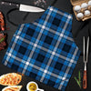 Blue Plaid Tartan Scottish Men's Apron-grizzshop