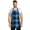 Blue Plaid Tartan Scottish Men's Apron-grizzshop