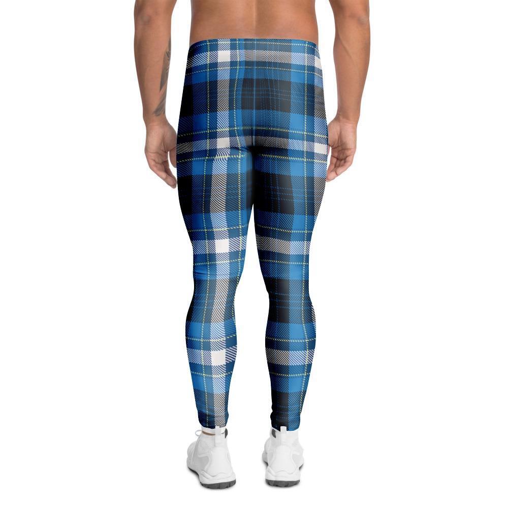 Green and Blue Tartan Leggings Scottish Tartan Leggings, Tartan