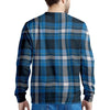 Blue Plaid Tartan Scottish Men's Sweatshirt-grizzshop