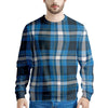 Blue Plaid Tartan Scottish Men's Sweatshirt-grizzshop