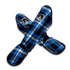 Blue Plaid Tartan Scottish Muay Thai Shin Guard-grizzshop