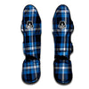 Blue Plaid Tartan Scottish Muay Thai Shin Guard-grizzshop