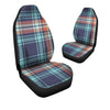 Blue Plaid Tartan Scottish Print Car Seat Covers-grizzshop