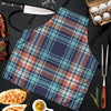 Blue Plaid Tartan Scottish Print Men's Apron-grizzshop