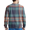 Blue Plaid Tartan Scottish Print Men's Sweatshirt-grizzshop