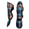 Blue Plaid Tartan Scottish Print Muay Thai Shin Guard-grizzshop