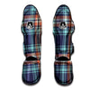 Blue Plaid Tartan Scottish Print Muay Thai Shin Guard-grizzshop