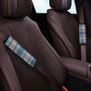 Blue Plaid Tartan Scottish Print Seat Belt Cover-grizzshop