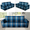 Blue Plaid Tartan Scottish Sofa Cover-grizzshop