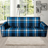 Blue Plaid Tartan Scottish Sofa Cover-grizzshop