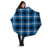 Blue Plaid Tartan Scottish Umbrella-grizzshop