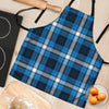 Blue Plaid Tartan Scottish Women's Apron-grizzshop