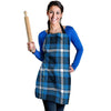 Blue Plaid Tartan Scottish Women's Apron-grizzshop