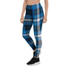 Blue Plaid Tartan Scottish Women's Leggings-grizzshop