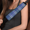 Blue Plaid Tartan Seat Belt Cover-grizzshop