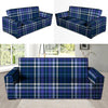 Blue Plaid Tartan Sofa Cover-grizzshop