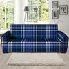 Blue Plaid Tartan Sofa Cover-grizzshop