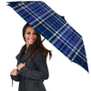 Blue Plaid Tartan Umbrella-grizzshop