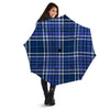 Blue Plaid Tartan Umbrella-grizzshop