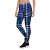 Blue Plaid Tartan Women's Leggings-grizzshop