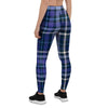 Blue Plaid Tartan Women's Leggings-grizzshop