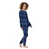 Blue Plaid Tartan Women's Pajamas-grizzshop